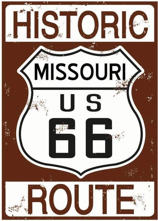 signs 4 fun Route 66 Historic Missouri Magnet