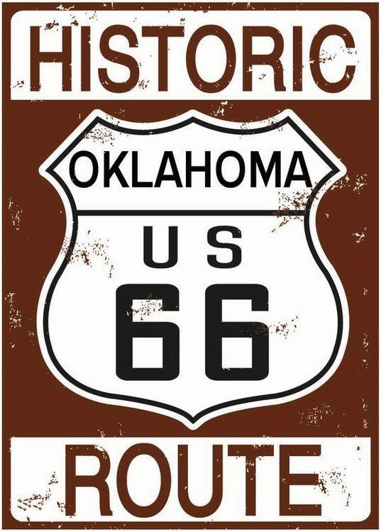 signs 4 fun Route 66 Historic Oklahoma Magnet