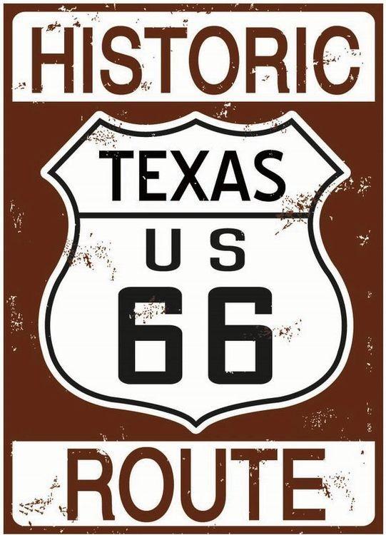 signs 4 fun Route 66 Historic Texas Magnet
