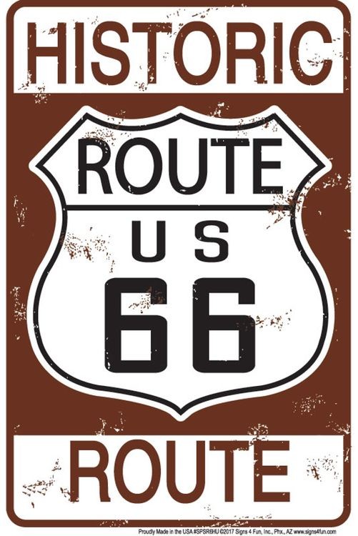 signs 4 fun Route 66 Historic US Sm. Parking Sign