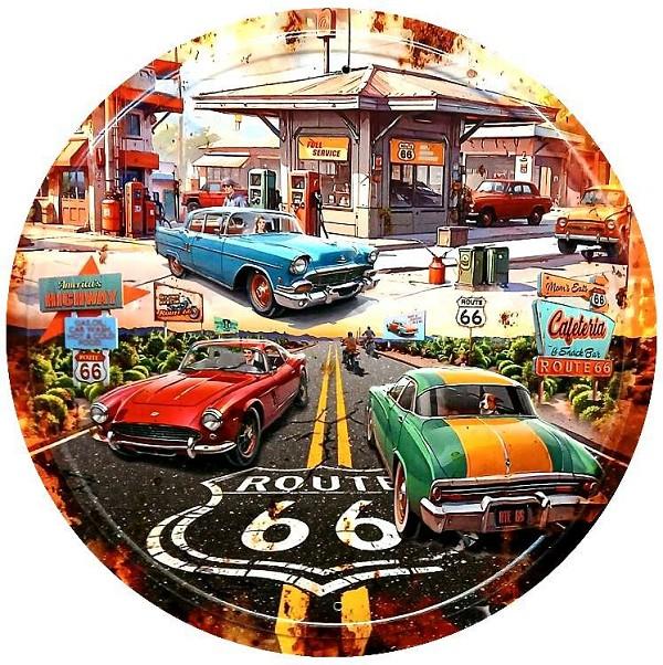 signs 4 fun Route 66 JQ - Gas Round Sign