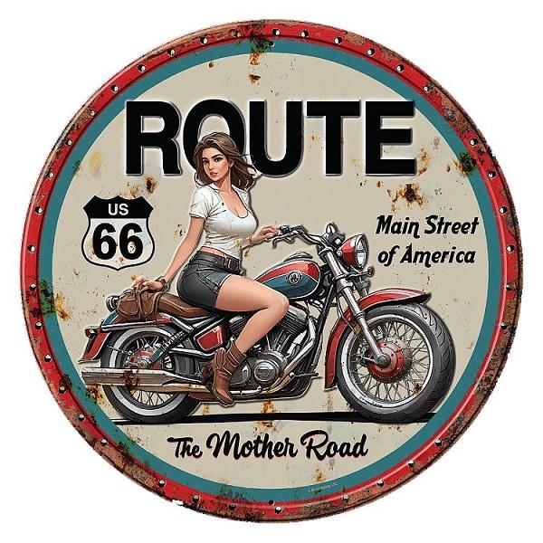 signs 4 fun Route 66 JQ - Motherroad Round Sign