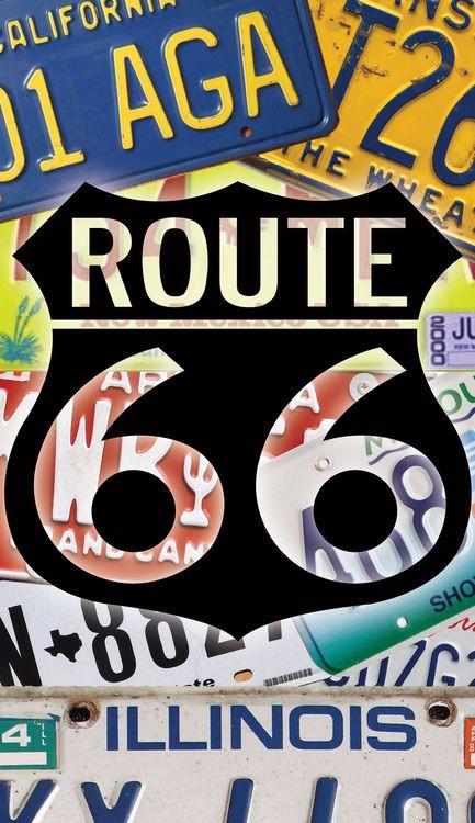 signs 4 fun Route 66 License Plates Sticker