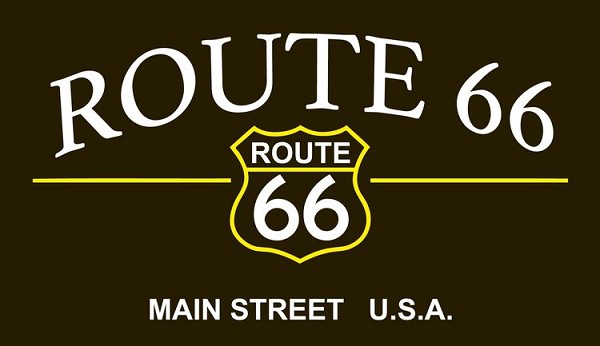 signs 4 fun Route 66 Main St Sticker