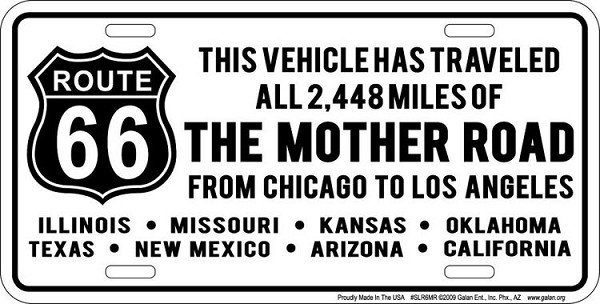 signs 4 fun Route 66 Mother Road License Plate