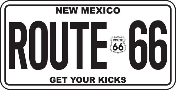 signs 4 fun Route 66 New Mexico License Plate