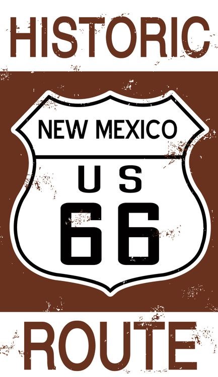 signs 4 fun Route 66 NM Historic Sign Sticker