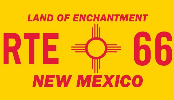 signs 4 fun Route 66 NM Plate Sticker