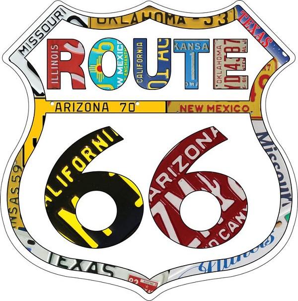 signs 4 fun Route 66 Plate Border Shield