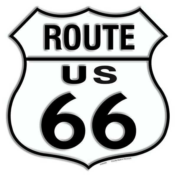 signs 4 fun Route 66 Shield 24 inch Die Cut Sign
