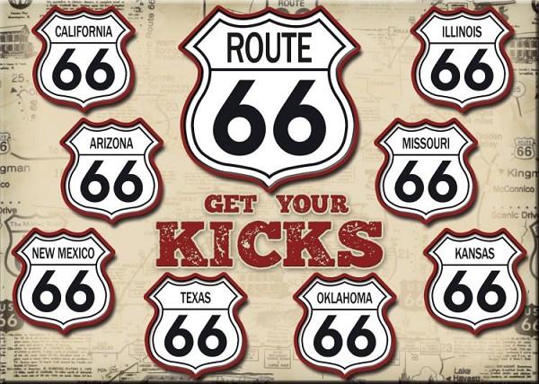 signs 4 fun Route 66 Shield Magnet