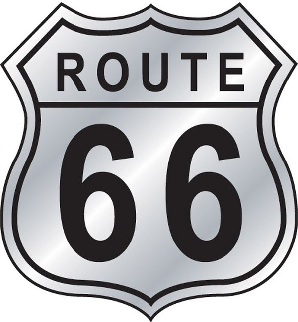 signs 4 fun Route 66 Shield Sticker