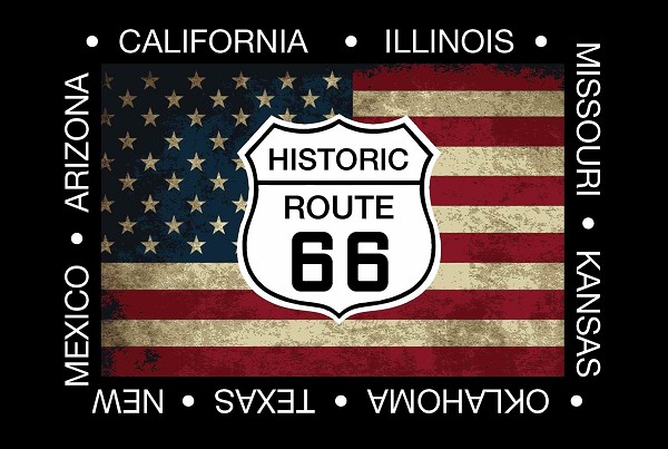 signs 4 fun Route 66 State Border Postcard