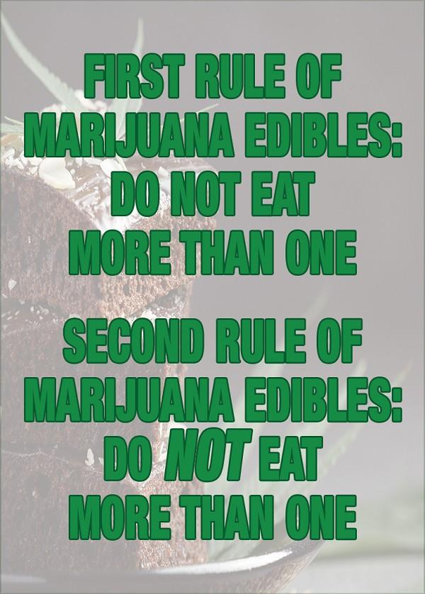 signs 4 fun Rules for Edibles