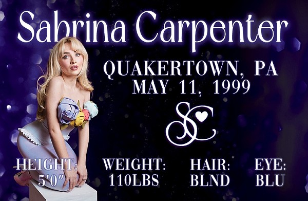signs 4 fun Sabrina Carpenter ID