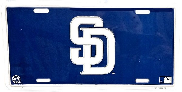 signs 4 fun San Diego Padres License Plate
