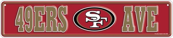 signs 4 fun San Francisco 49ers Small Street Sign