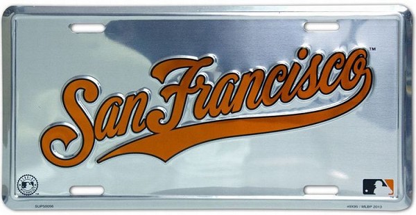 signs 4 fun San Francisco Giants License Plate