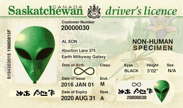signs 4 fun Saskatchewan Alien ID