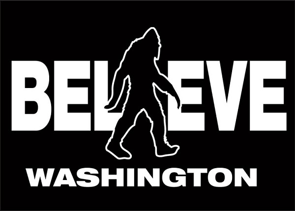 signs 4 fun Sasquatch Believe Washington Magnet