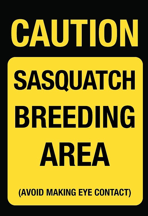 signs 4 fun Sasquatch Breeding Magnet