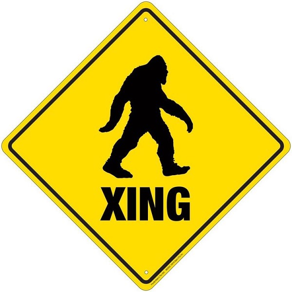 signs 4 fun Sasquatch Crossing Sign