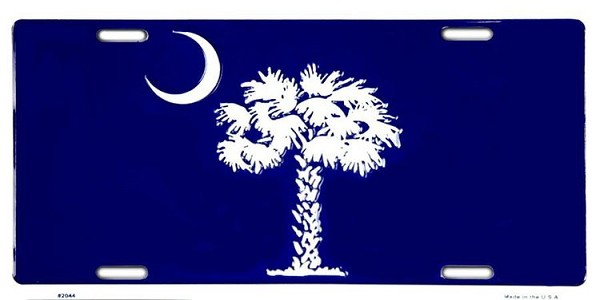 signs 4 fun SC Blue Palmetto License Plate