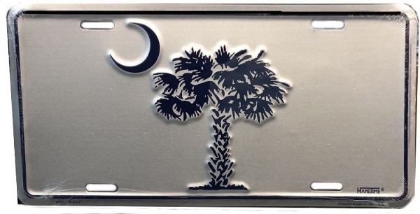 signs 4 fun SC Flag Clear License Plate