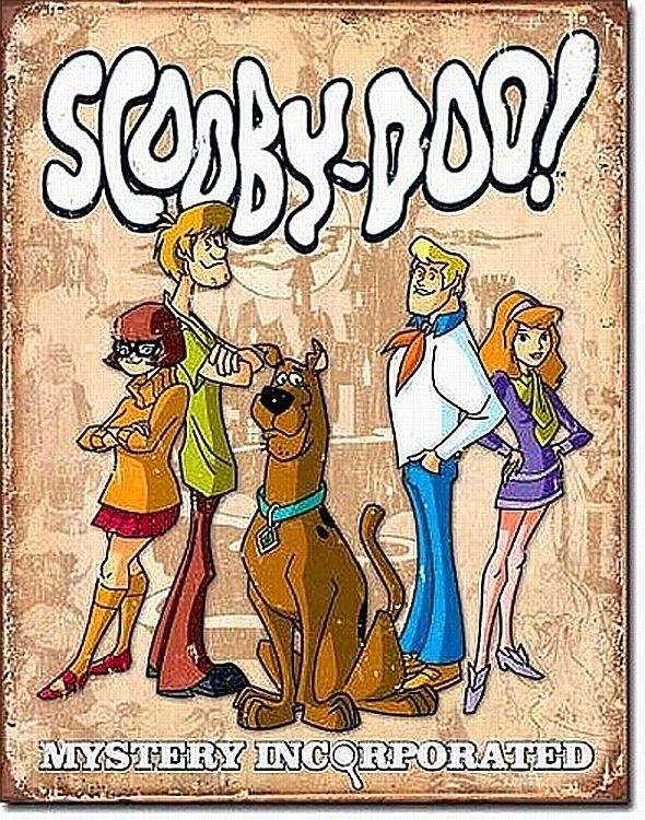 signs 4 fun Scooby Doo Gang Retro Metal Tin Sign