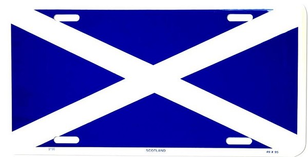 signs 4 fun Scotland Flag License Plate