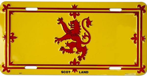 signs 4 fun Scotland - Rampart Lion License Plate