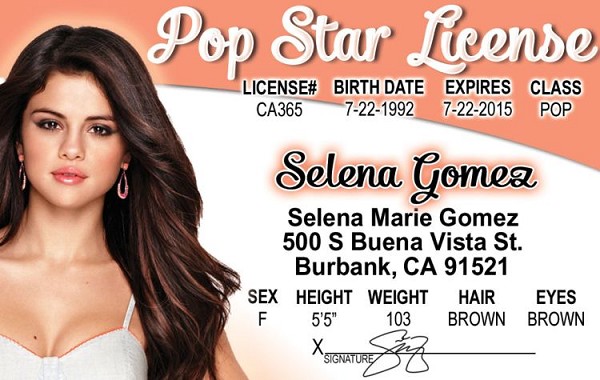 signs 4 fun Selena G. ID