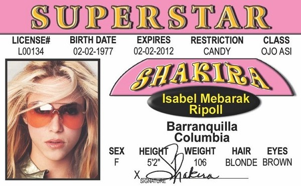 signs 4 fun Shakira ID