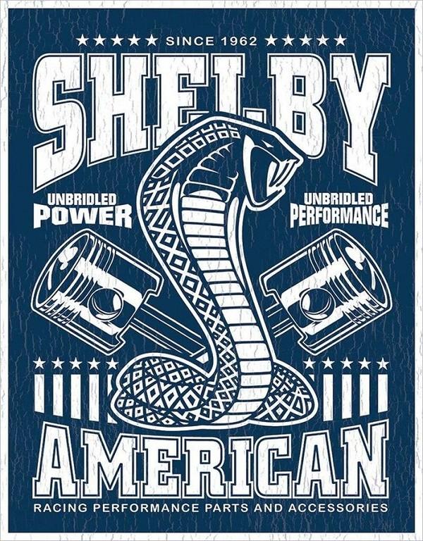 signs 4 fun Shelby Unbridled Metal Tin Sign