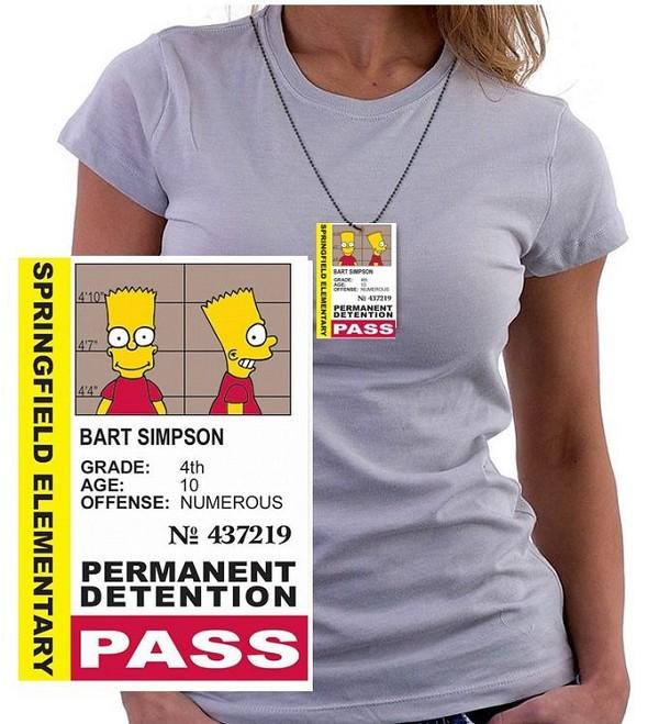 signs 4 fun Simpson Pass Badge Necklace
