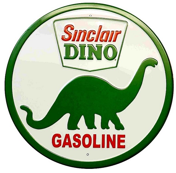 signs 4 fun Sinclair Dinosaur Oil Round Sign