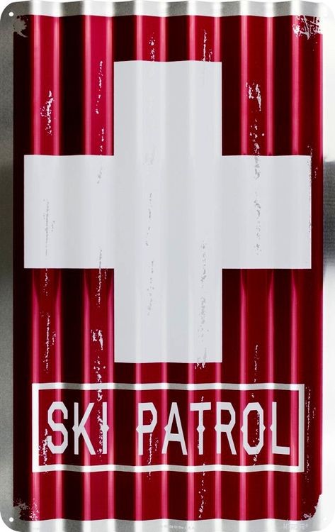 signs 4 fun Ski Patrol Corrugated Large Sign