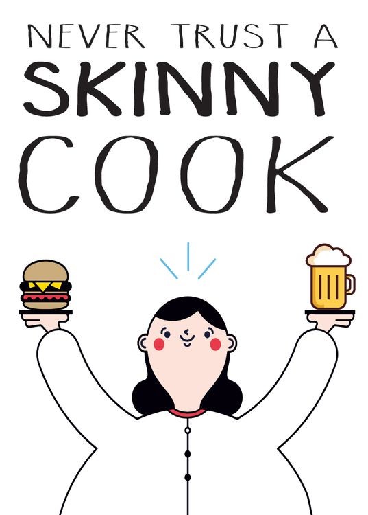 signs 4 fun Skinny Cook Magnet