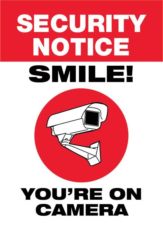 signs 4 fun Smile You're On Camera