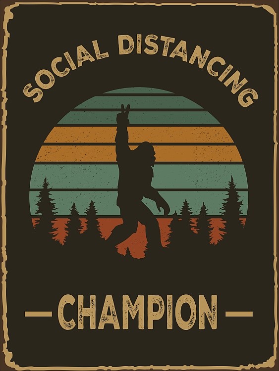 signs 4 fun Social Distancing Champ Small Sign