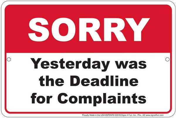 signs 4 fun Sorry Complaint Sm. Parking Sign