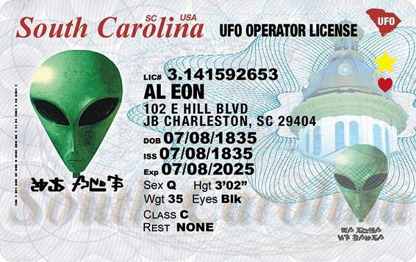 signs 4 fun South Carolina Alien ID