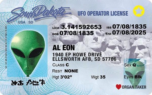 signs 4 fun South Dakota Alien ID