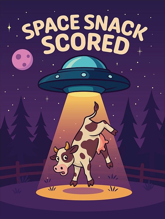 signs 4 fun Space Snack Postcard