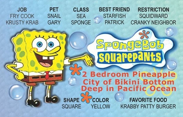 signs 4 fun Sponge Boy Toon ID