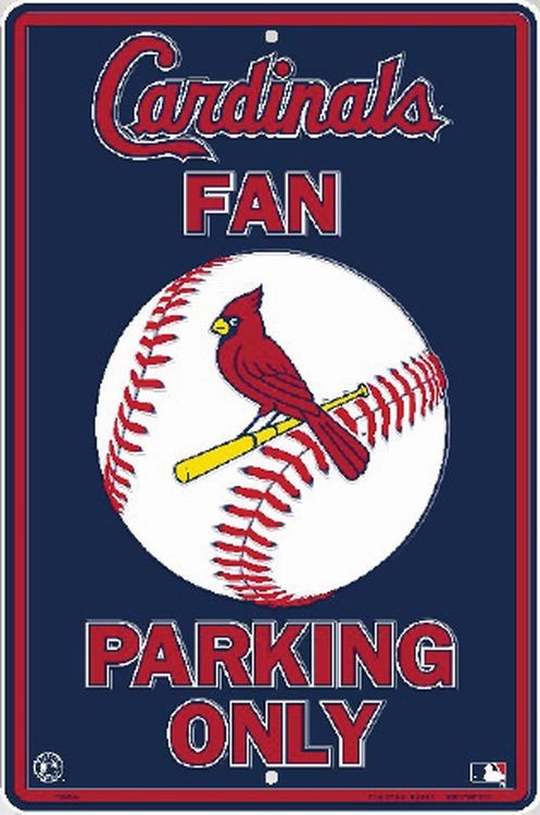 signs 4 fun St Louis Cardinals Lg. Parking Sign