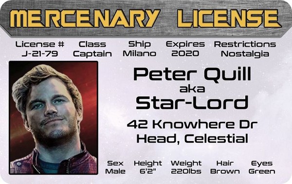 signs 4 fun Star Lord ID