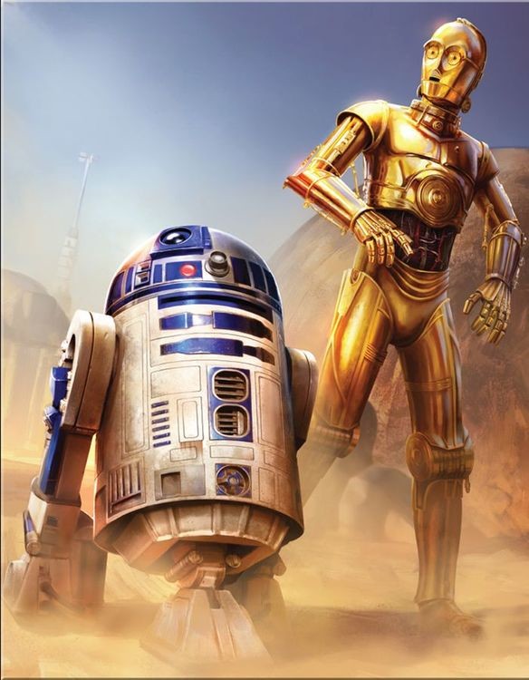 signs 4 fun Star Wars C-3PO & R2D2 Metal Sign
