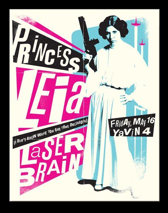 signs 4 fun Star Wars - Princess Leia Metal Sign