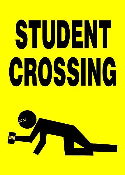 signs 4 fun Student Crossing Magnet